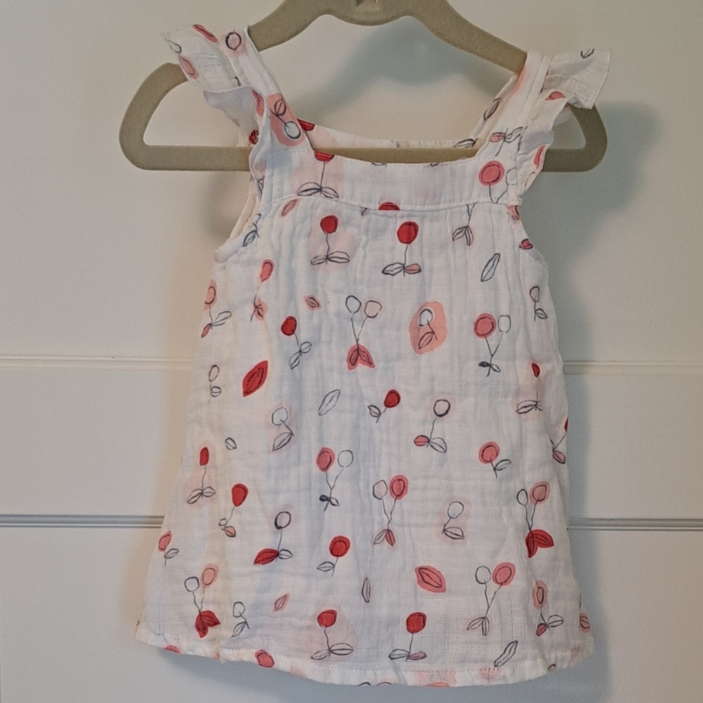 Cherry print dress and set